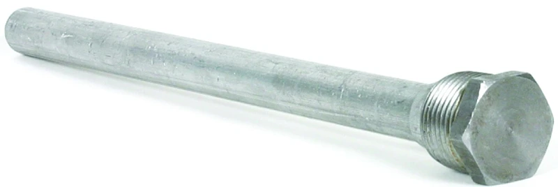 Water Heater Anode Rod, Aluminum, 9.5 In.