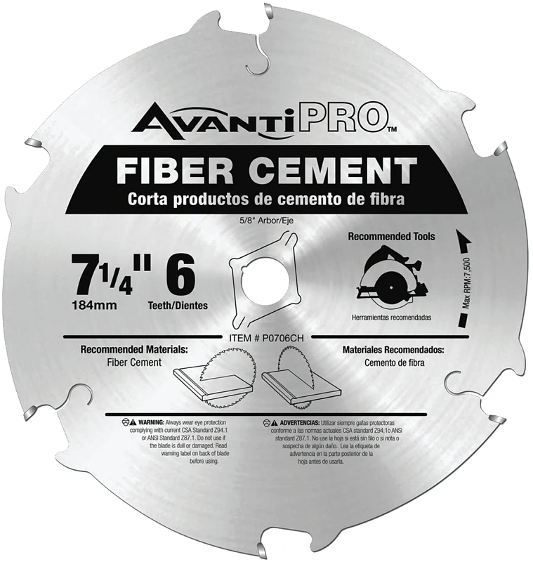 Carbide-Tipped Saw Blade, 6-Tooth x 7-1/4-In.