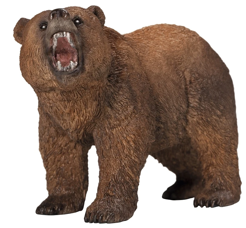 Grizzly Bear Toy Animal Figure, Ages 3 & Up