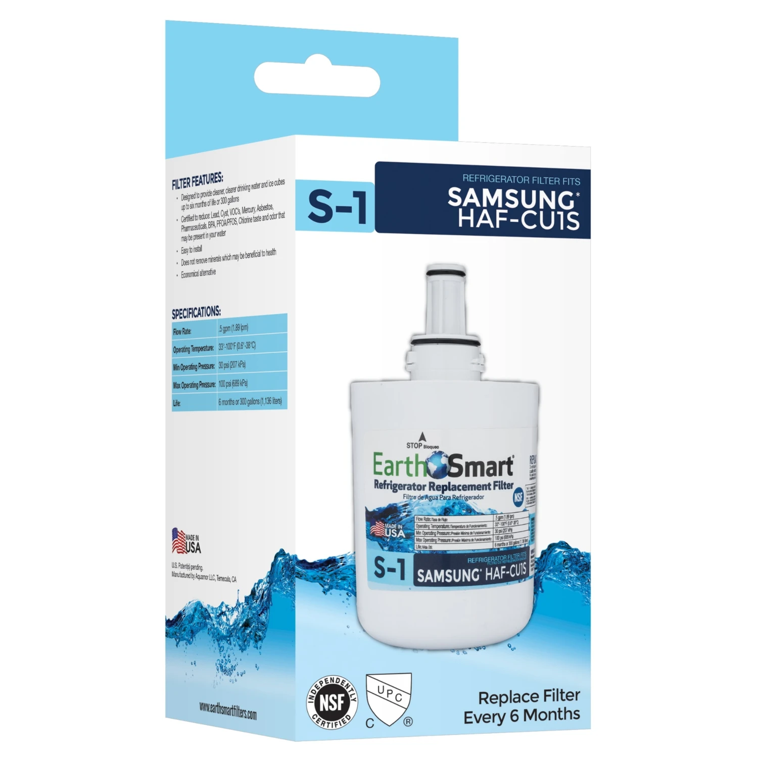 S1 Refrigerator Filter Fits Samsung HAF-CU1S