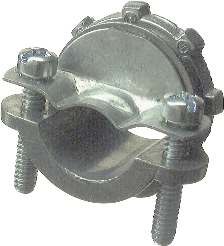 Clamp Connector, Twin Screw, Zinc, 1-In.
