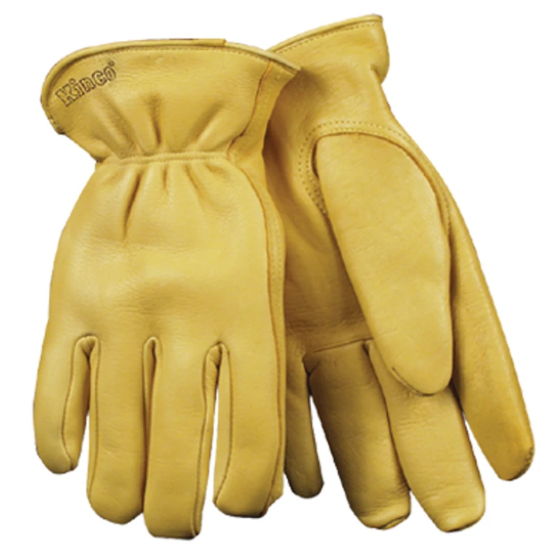 Men's Full-Grain Deerskin Leather Gloves, Large