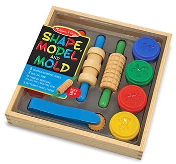 Shape Model & Mold Play Clay & Wooden Tools