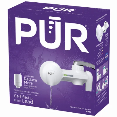 Horizontal Faucet-mount Water Filter System With 3-stage Filtration Technology