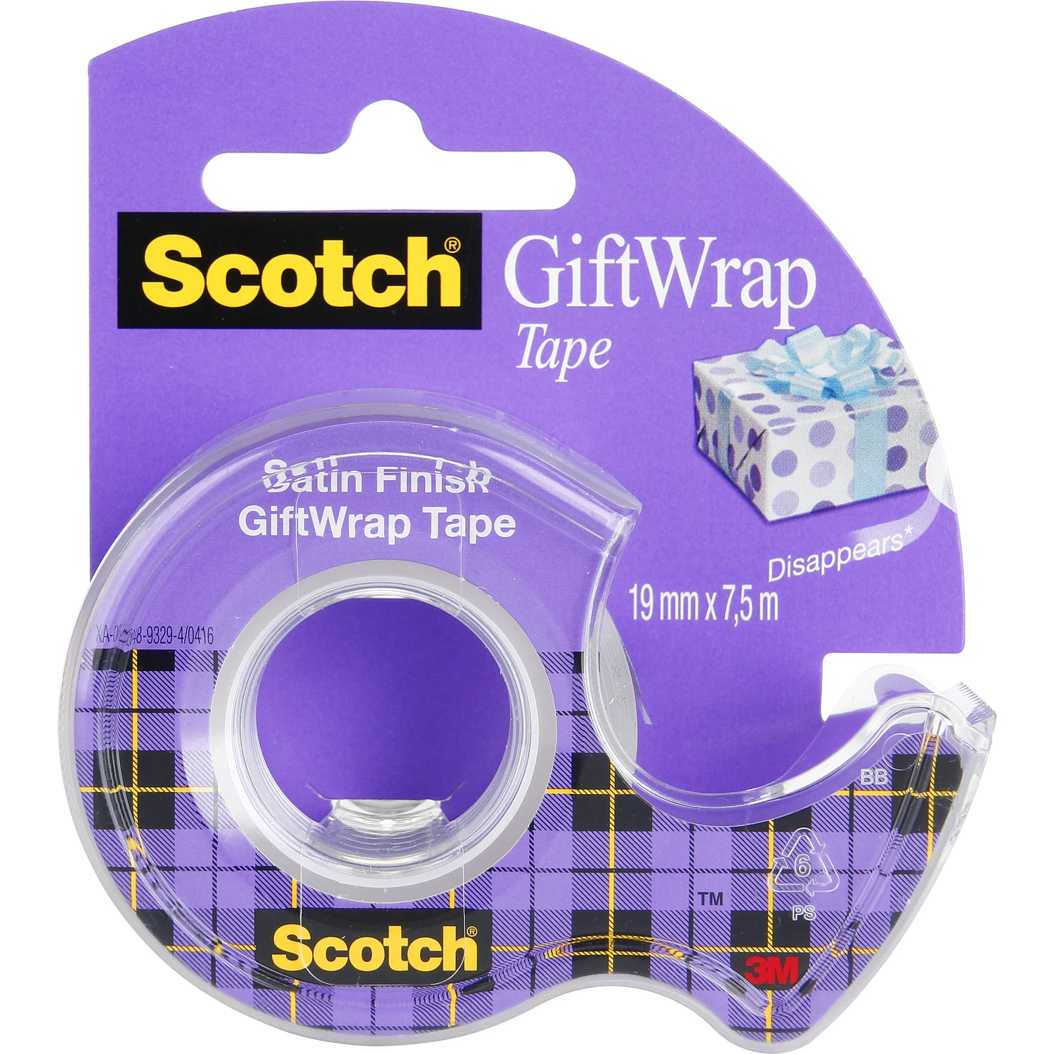 Satin Gift Tape, 3/4 x 650 In.