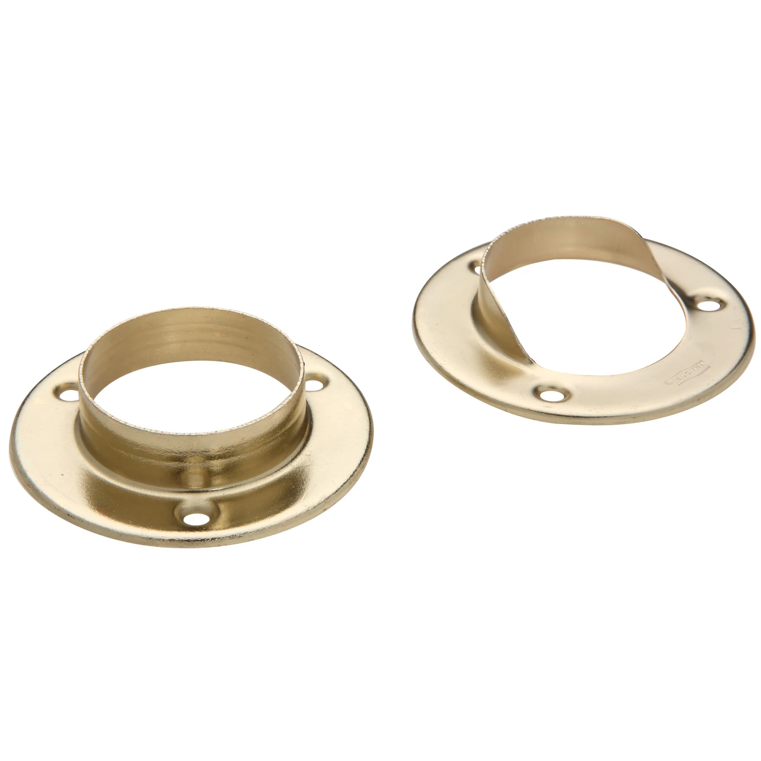 Brass Closet Rod Pole Socket Set, 1-3/8 In., Pr.