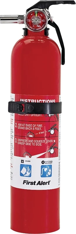 Fire Extinguisher, Rechargeable, Red, 10-B:C