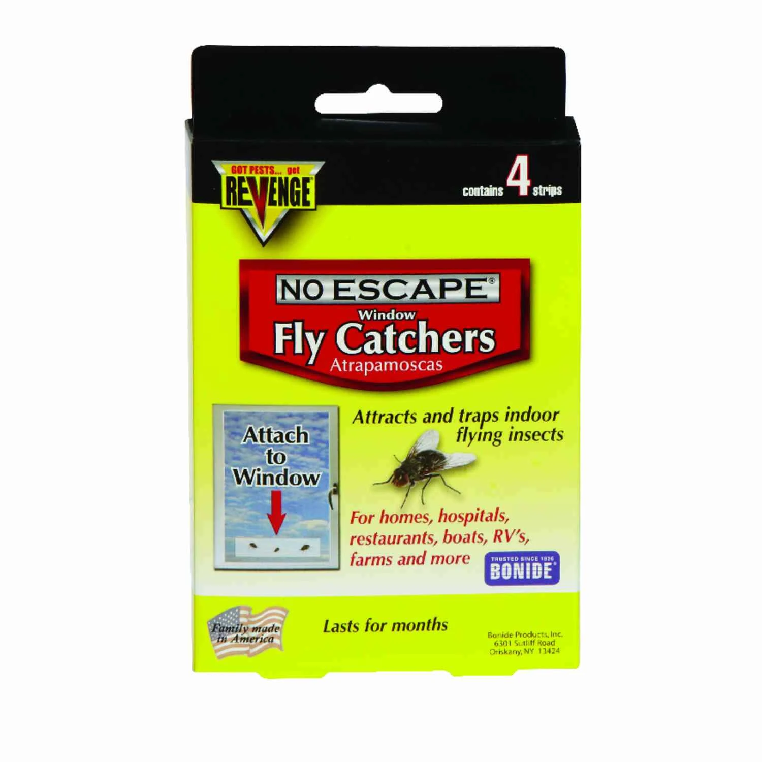 Window Fly Catcher, 4-Pk.