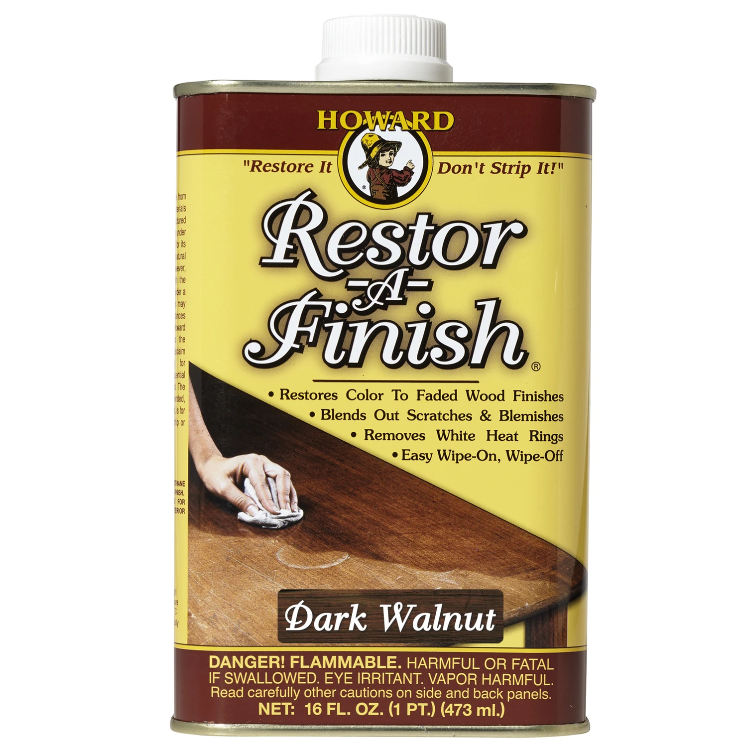 Restor-A-Finish Wood Finish, Dark Walnut, 16 oz.
