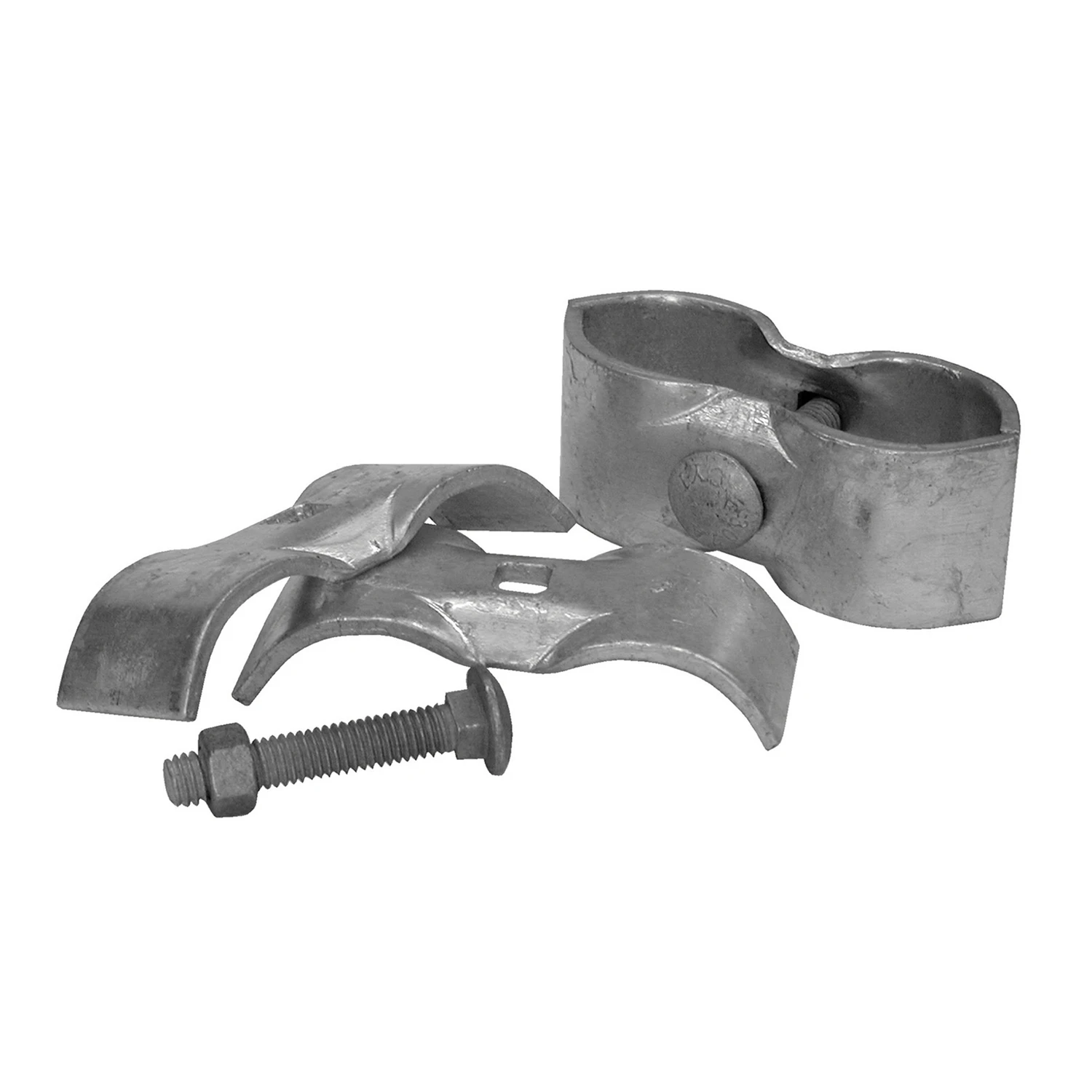 Galvanized Chain Link Panel Clamp, 1-3/8 x 1-3/8 In., 2-Pk.