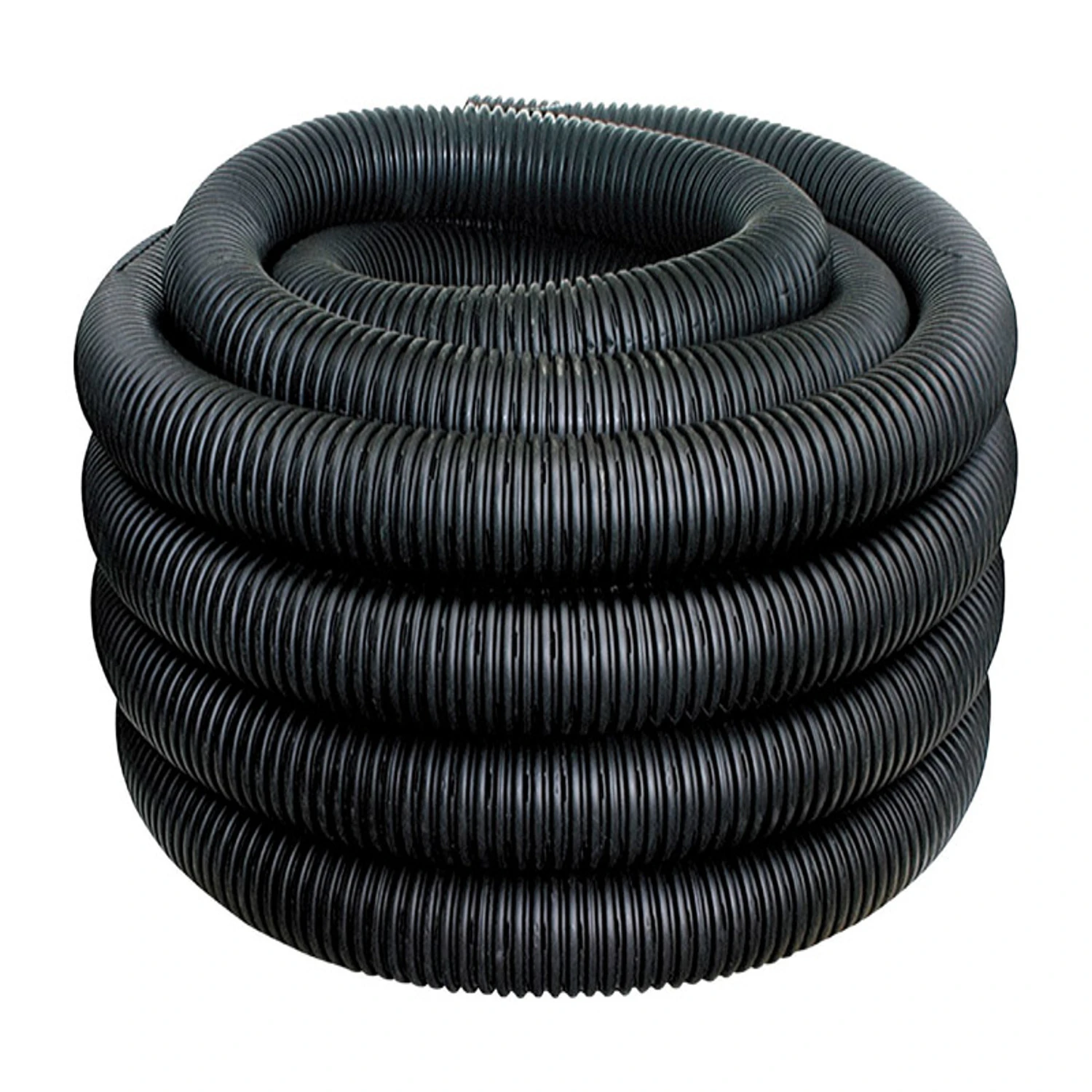 Poly Drainage Tube, Slotted, 3 In. x 100 Ft.