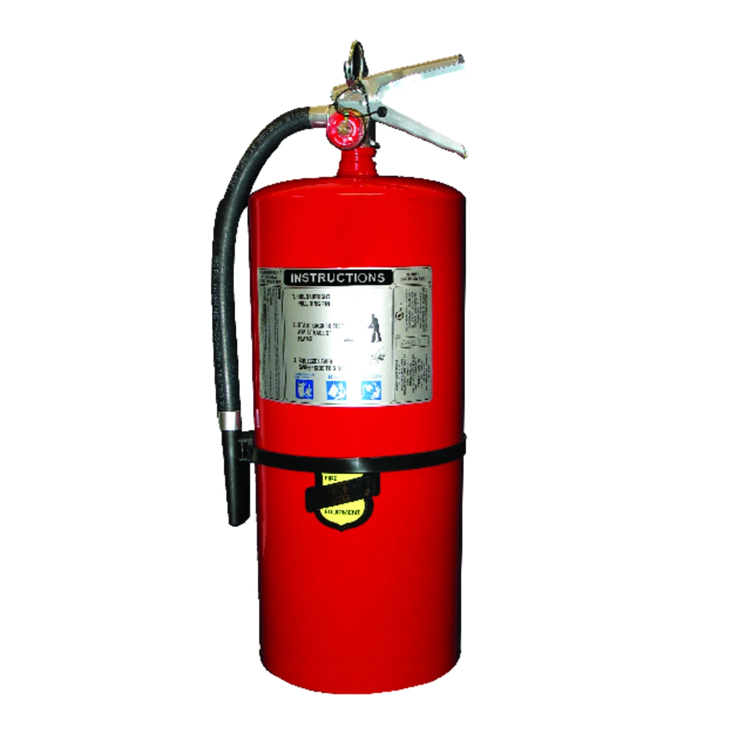 Rechargeable Commercial Fire Extinguisher, Red, 2A: 60-B:C