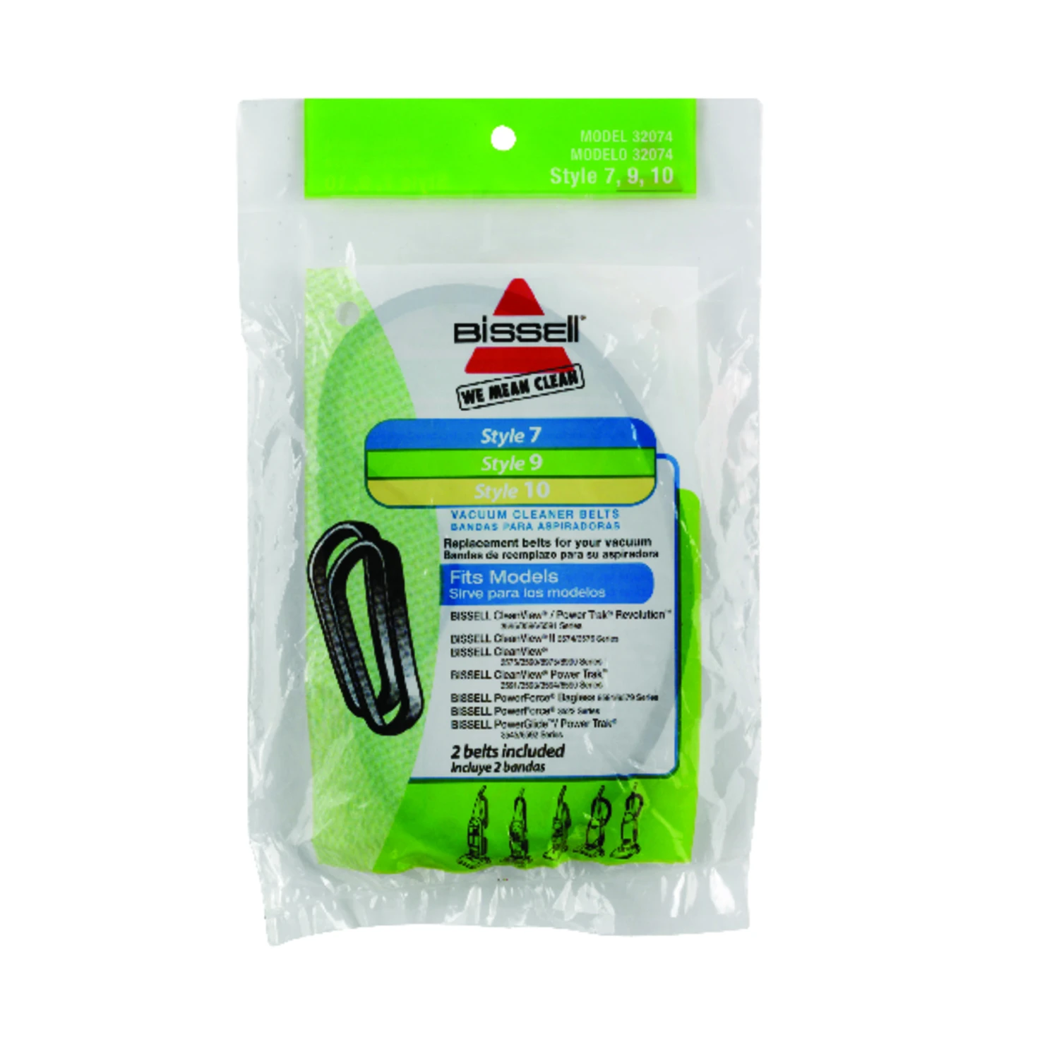 Style7Replacement Vacuum Cleaner Belt, 2-Pack