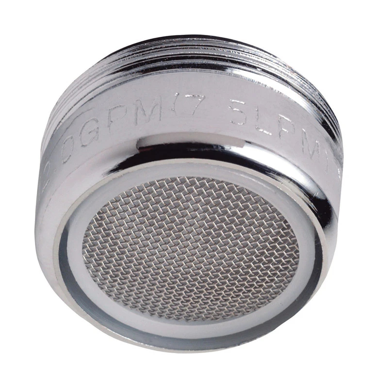 Faucet Aerator, Male, Chrome-Plated Brass, 15/16-In. x 27-Thread