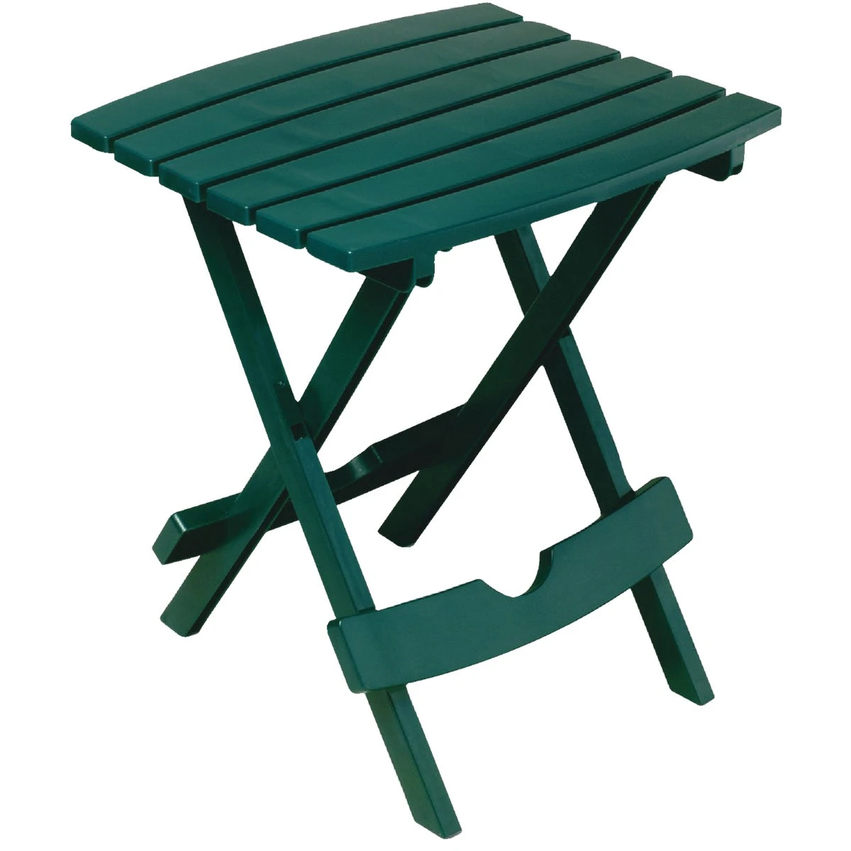 Adams Quik-fold Rectangle Side Table, Hunter Green, Model 8500-16-3735