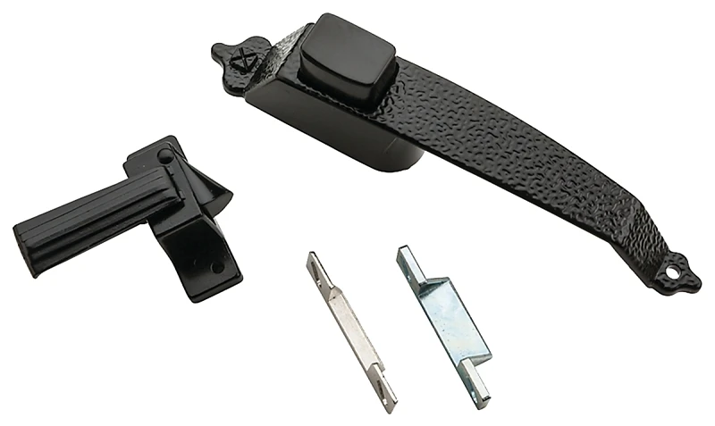 Screen & Storm Door Push Button Latch, Colonial Black