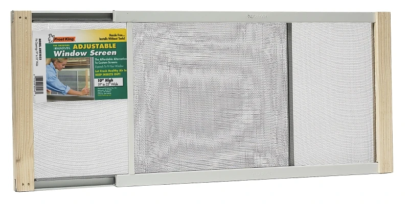 Extension Window Screen, 10 x 19 to 33 In.
