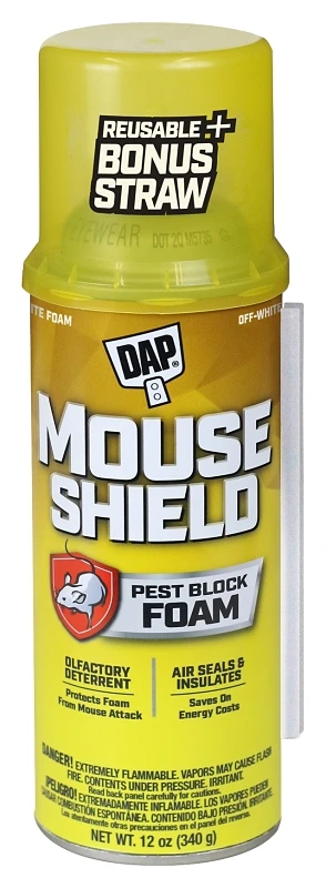 Mouse Shield Pest Blocking Foam Sealant, 12 oz.