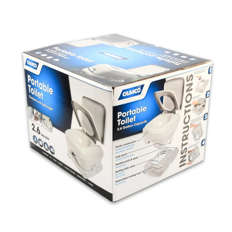 RV Portable Toilet, 2.6-Gals.