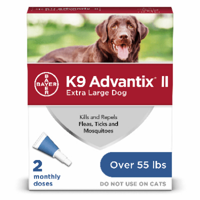 Flea And Tick Prevention & Treatmen for Dogsover 55-Lbs., 2 Doses