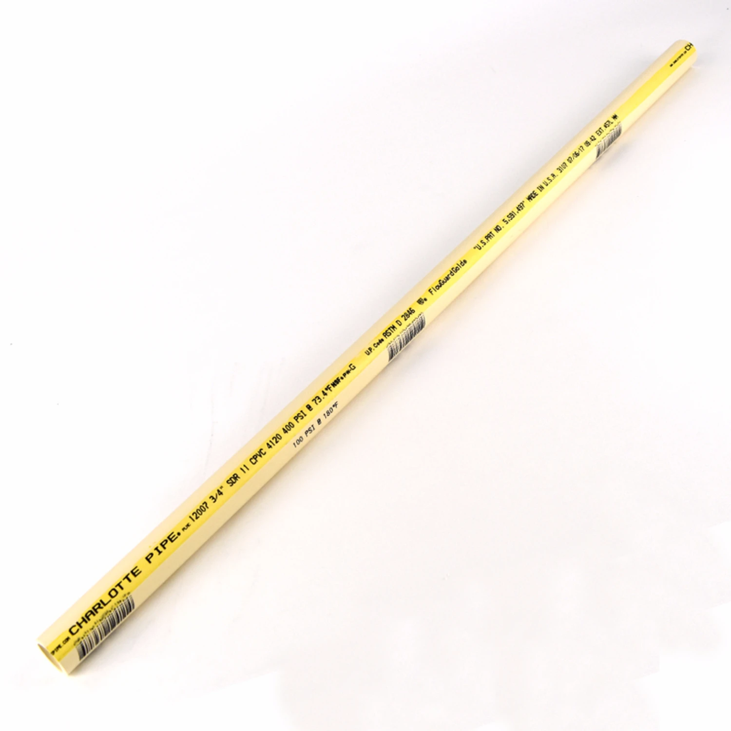 CTS CPVC Water Pipe, 3/4-In. x 2-Ft. x 7/8-In. O.D.