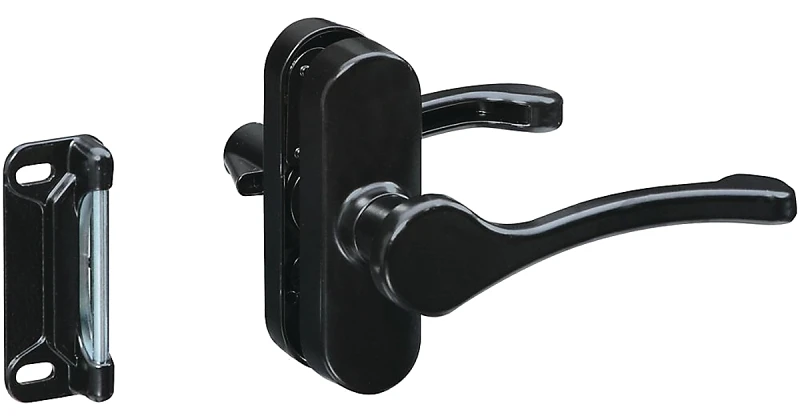 Screen & Storm Door Lever Latch, Black