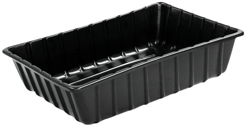 Black Plastic Utility Tub, 36 Inches by 24 Inches by 8 Inches