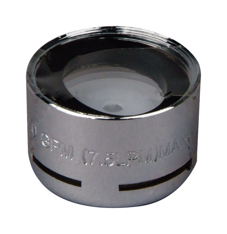 Faucet Aerator, Female, Chrome-Plated Brass, 55/64-In.