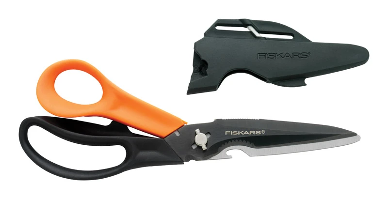Fiskars 9 In. Cuts + More Multi-purpose Garden Scissors Model 356922-1003