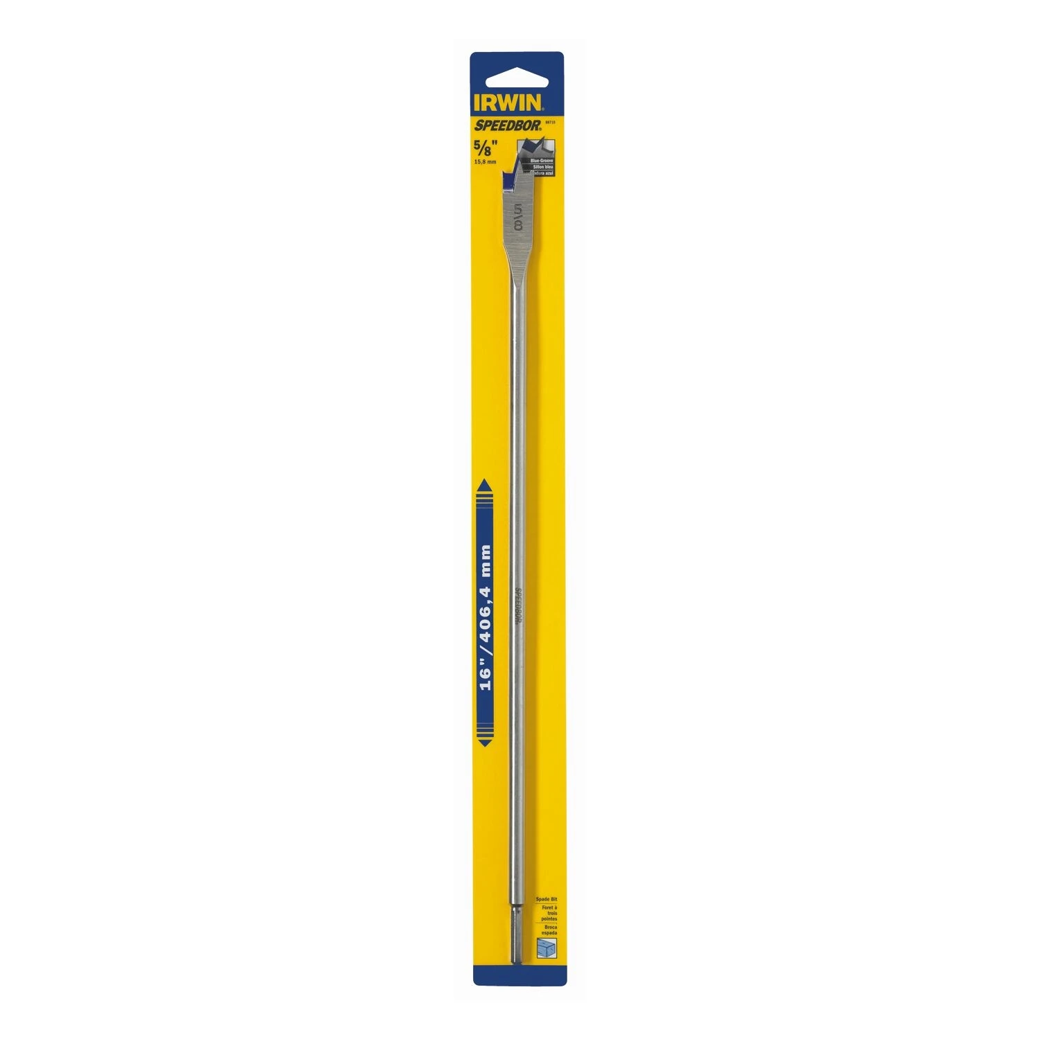 Speedbor Wood Boring Spade Drill Bit, 5/8 x 16 In.