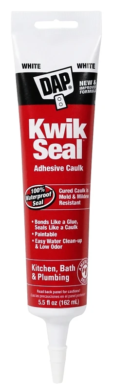 Kwik Seal Tub/Tile Caulk, 5.5-oz.