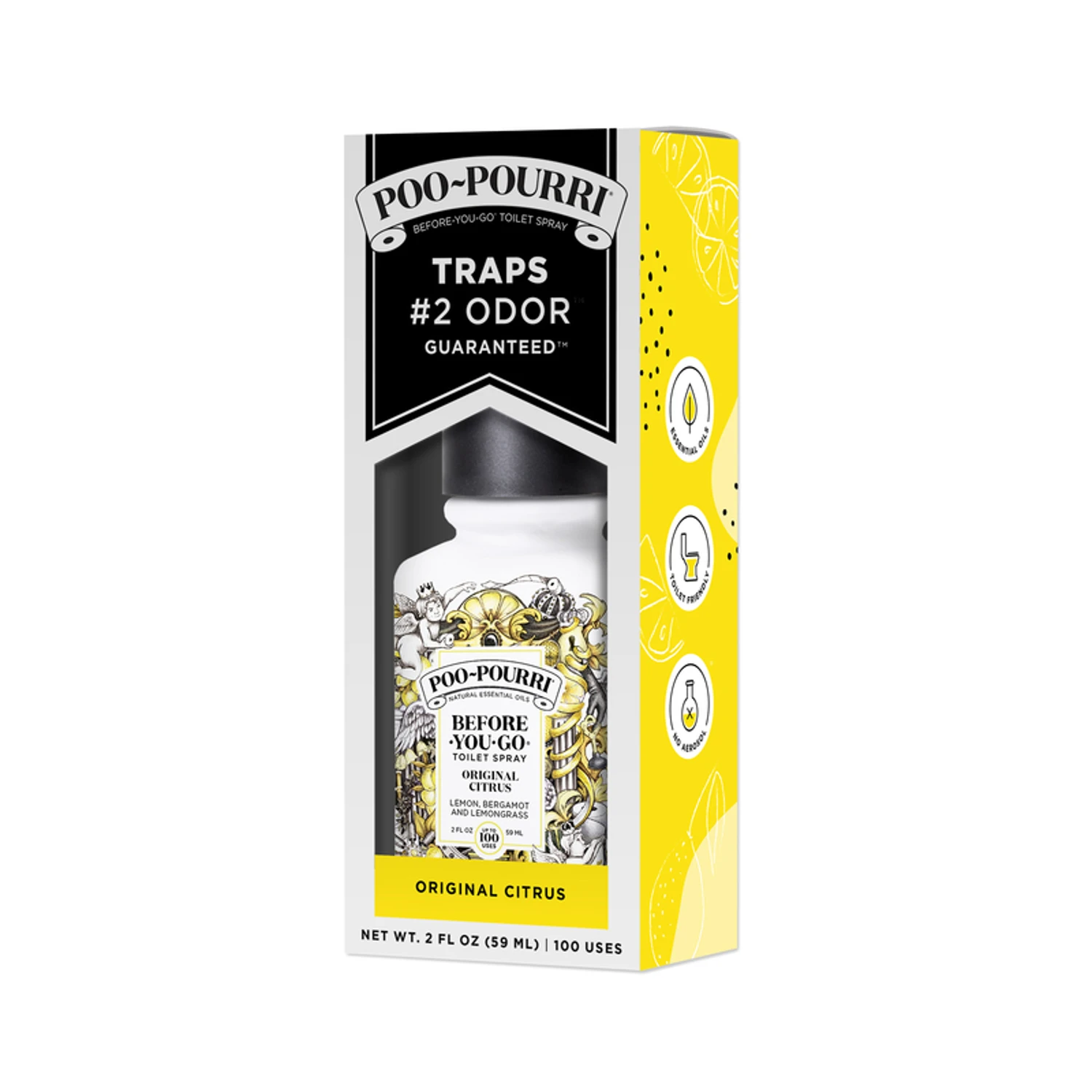 Aromatic Toilet Spray, Original Scent, 2-oz.