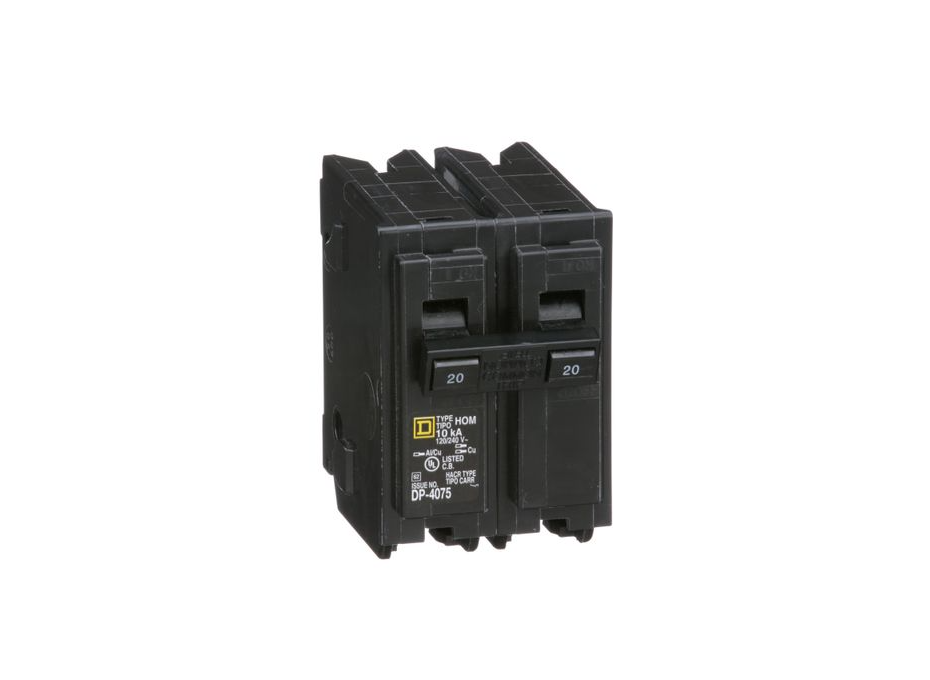 Homeline 20-Amp Double-Pole Circuit Breaker
