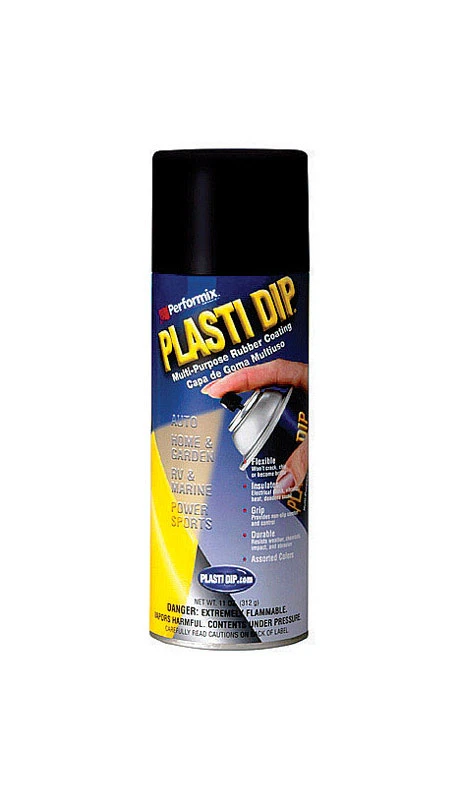 Rubber Coating Spray, Air Dry, Black, 11 oz.