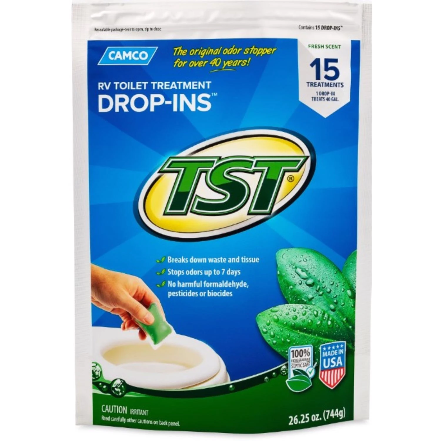 RV TST Holding Tank Chemical, Drop Ins, 15-Ct.