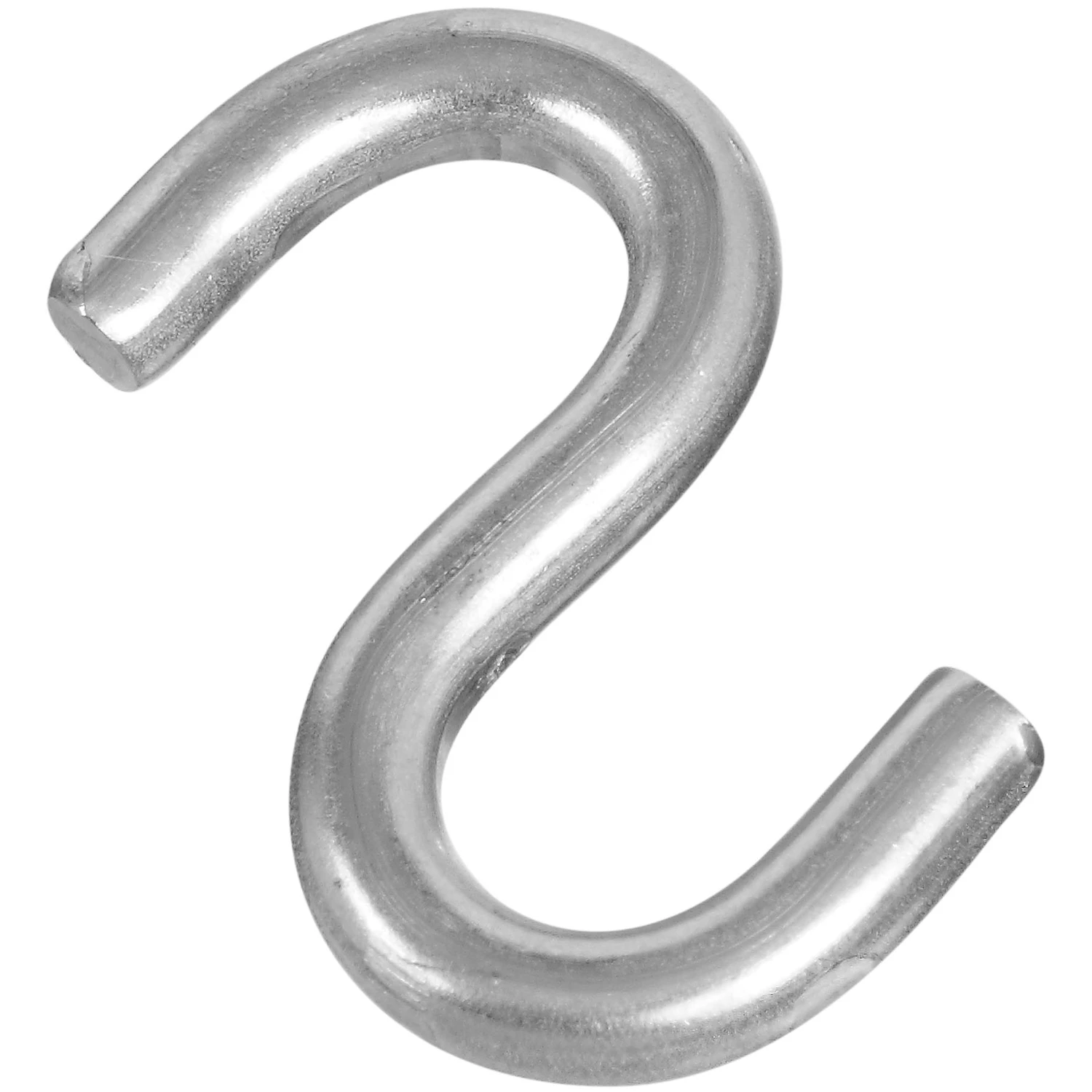 Open S Hook, Stainless Steel, 2 In.