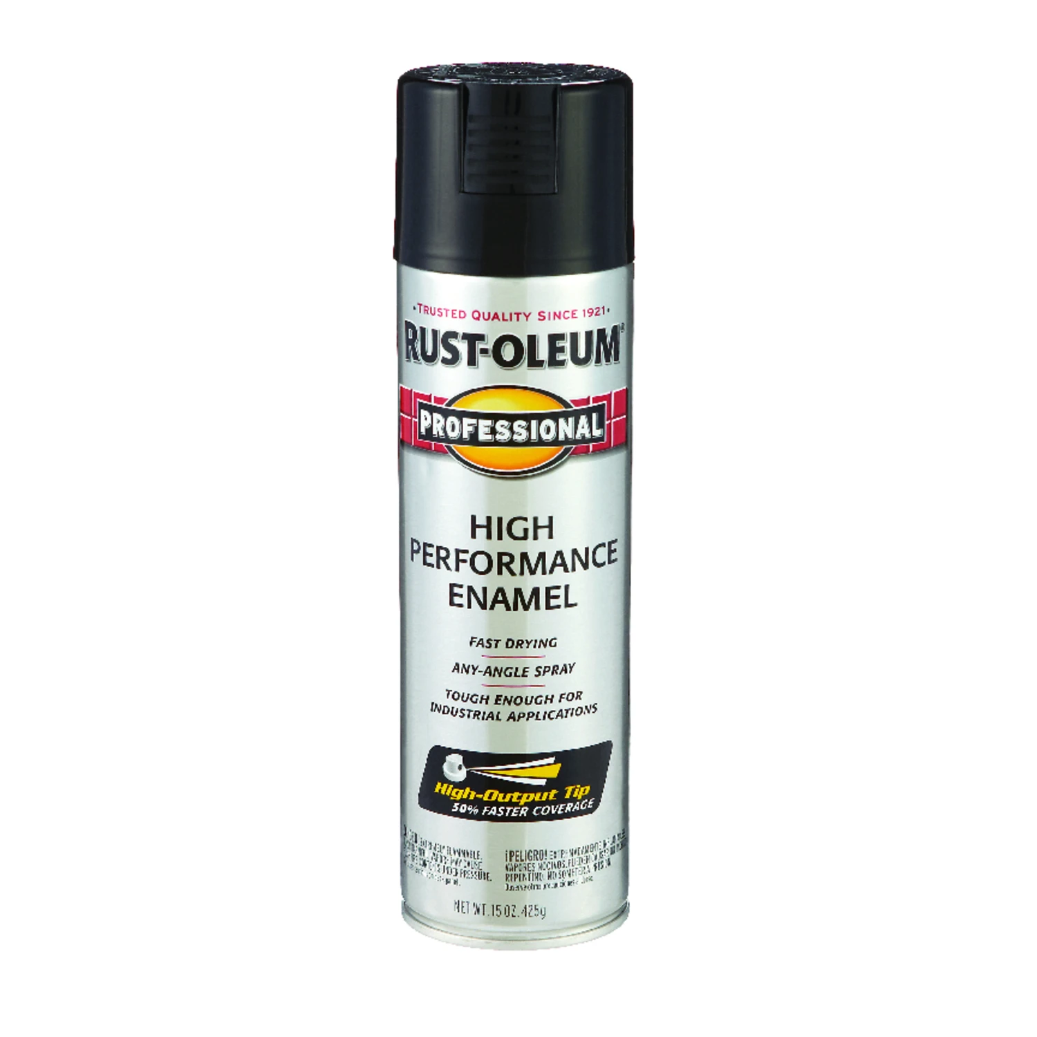 Fast Dry Professional Spray Enamel, Black Gloss, 15-oz.