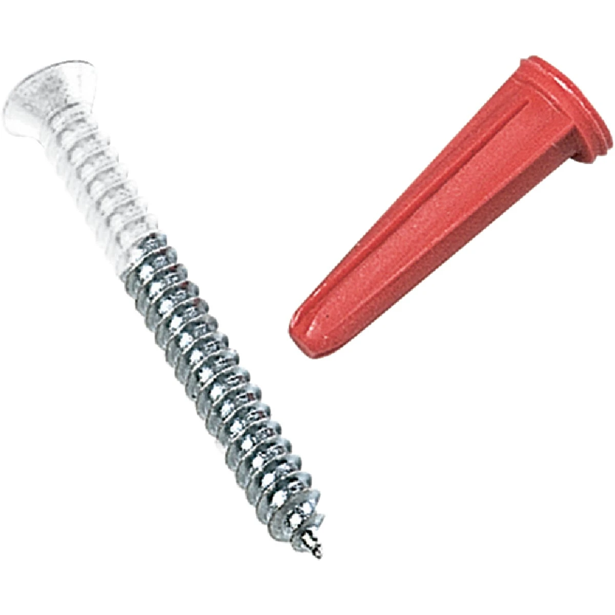6-Pack White Screws & Anchors