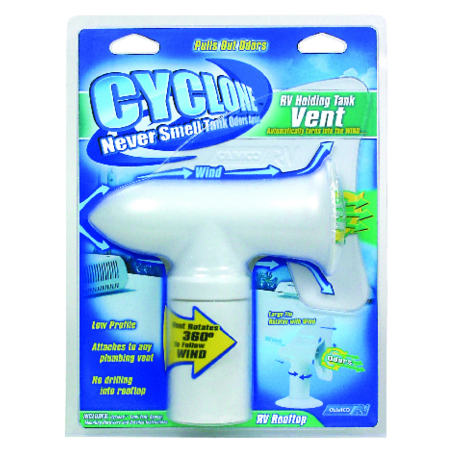 Cyclone Sewer Plumbing Vent Cover, White