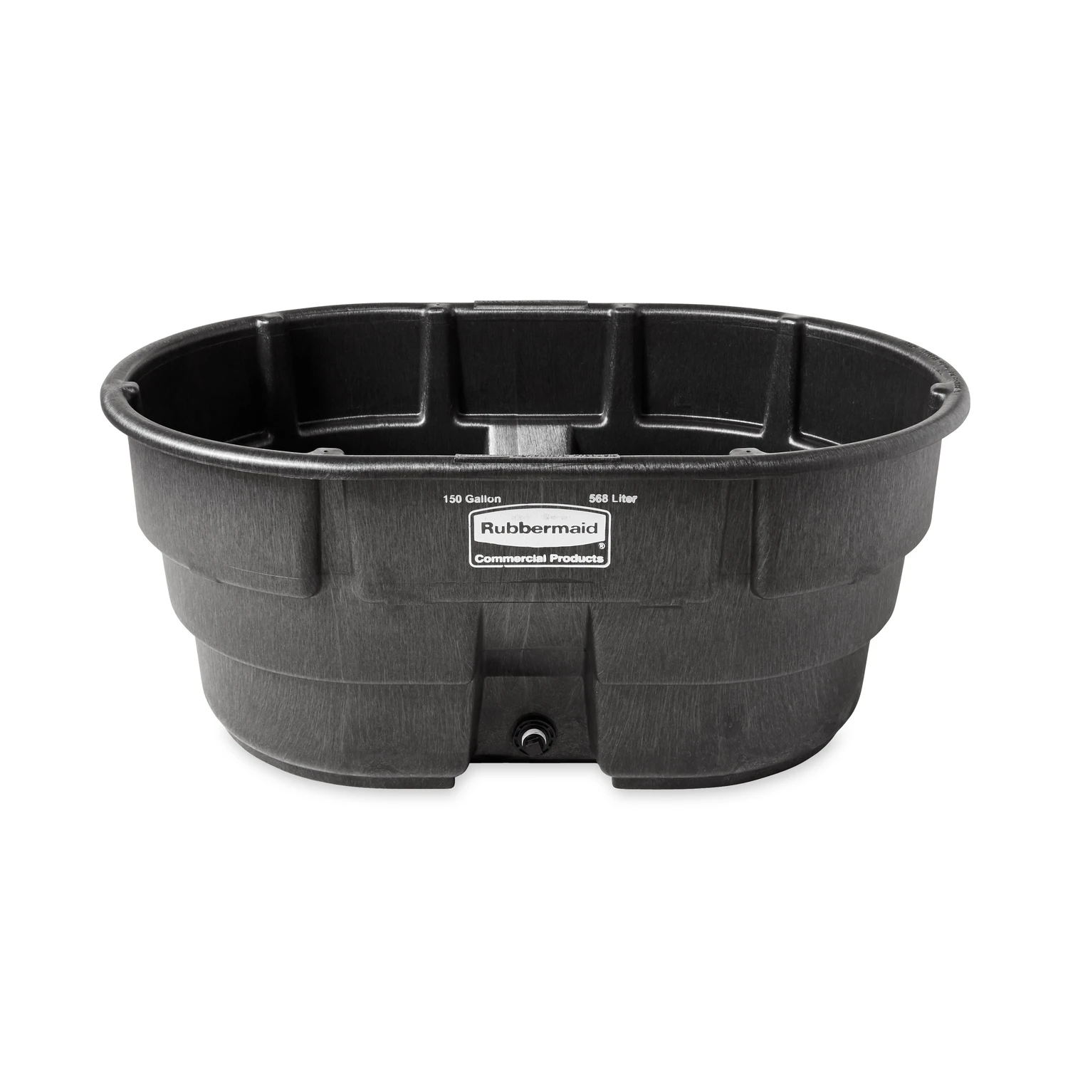Stock Tank, Black Weather & Crack-Resistant Structural Foam Plastic, 150-Gals.