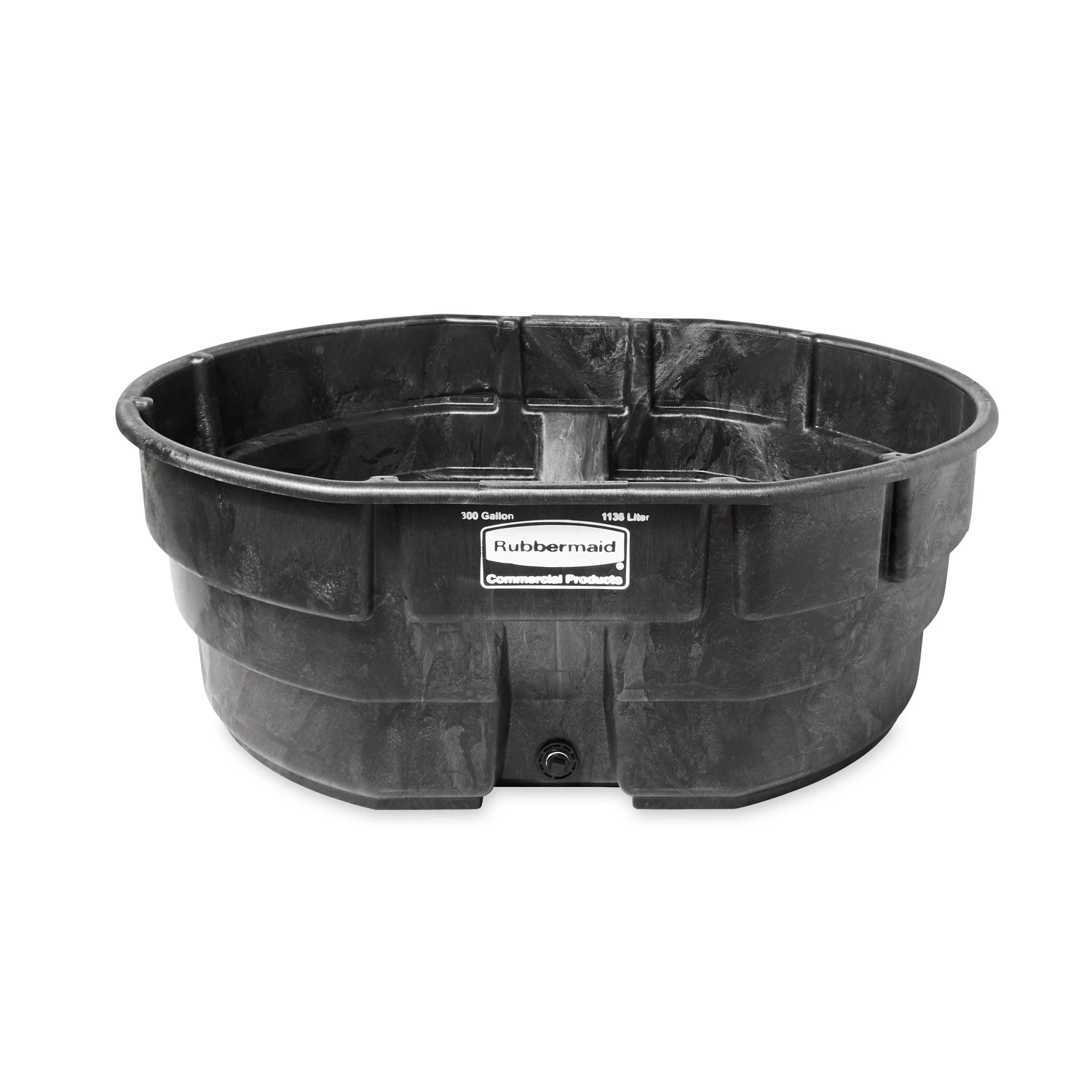 Stock Tank, Black Weather & Crack-Resistant Structural Foam Plastic, 300-Gals.
