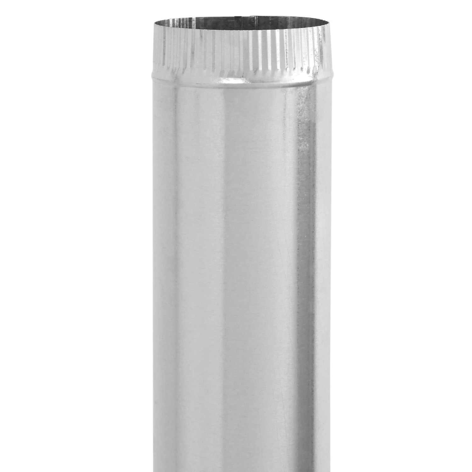 Galvanized Furnace Pipe, 30 Gauge, 6 x 24 In.
