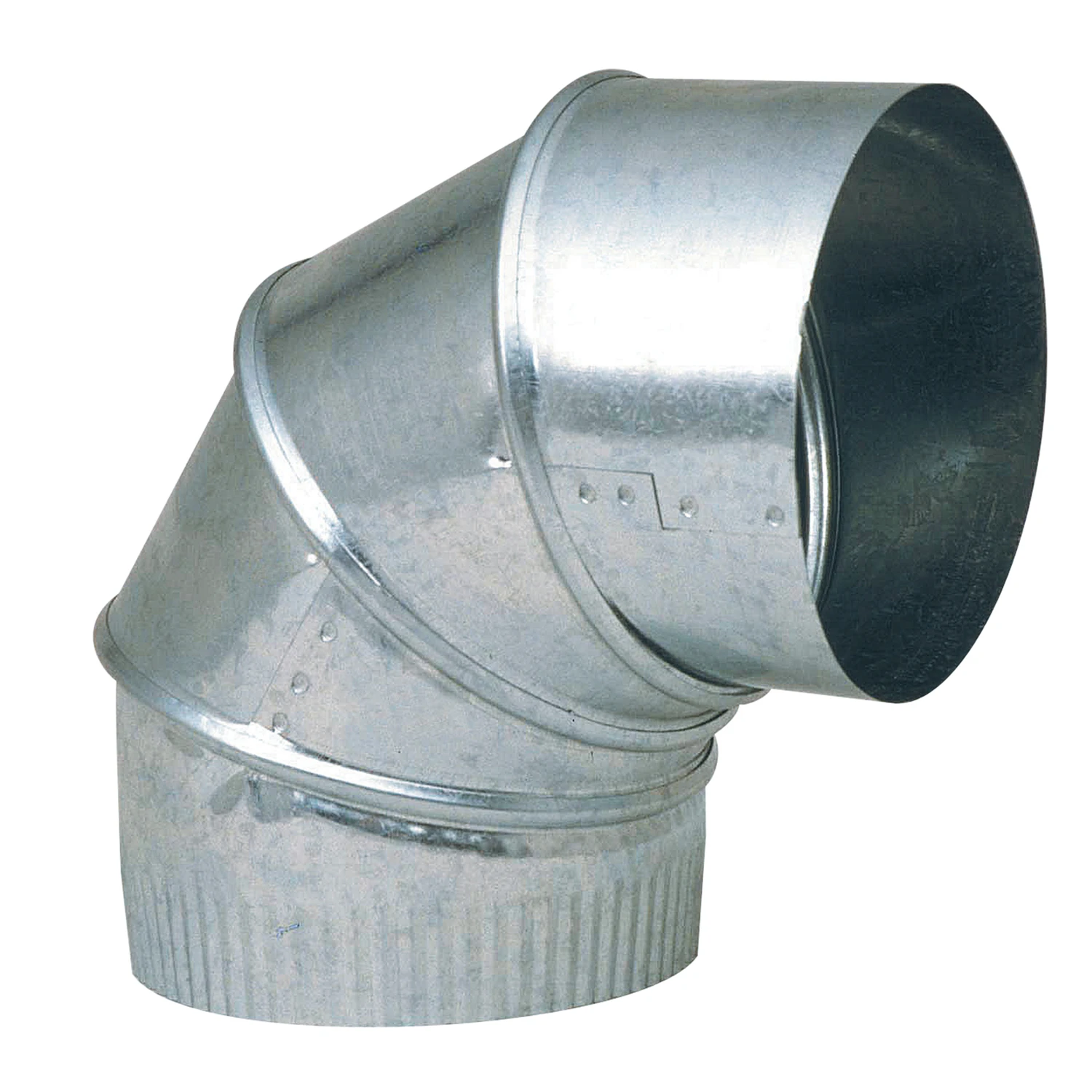 HVAC Furnace Elbow, 90 Degess, 30 Gauge 3 In. Adjustable