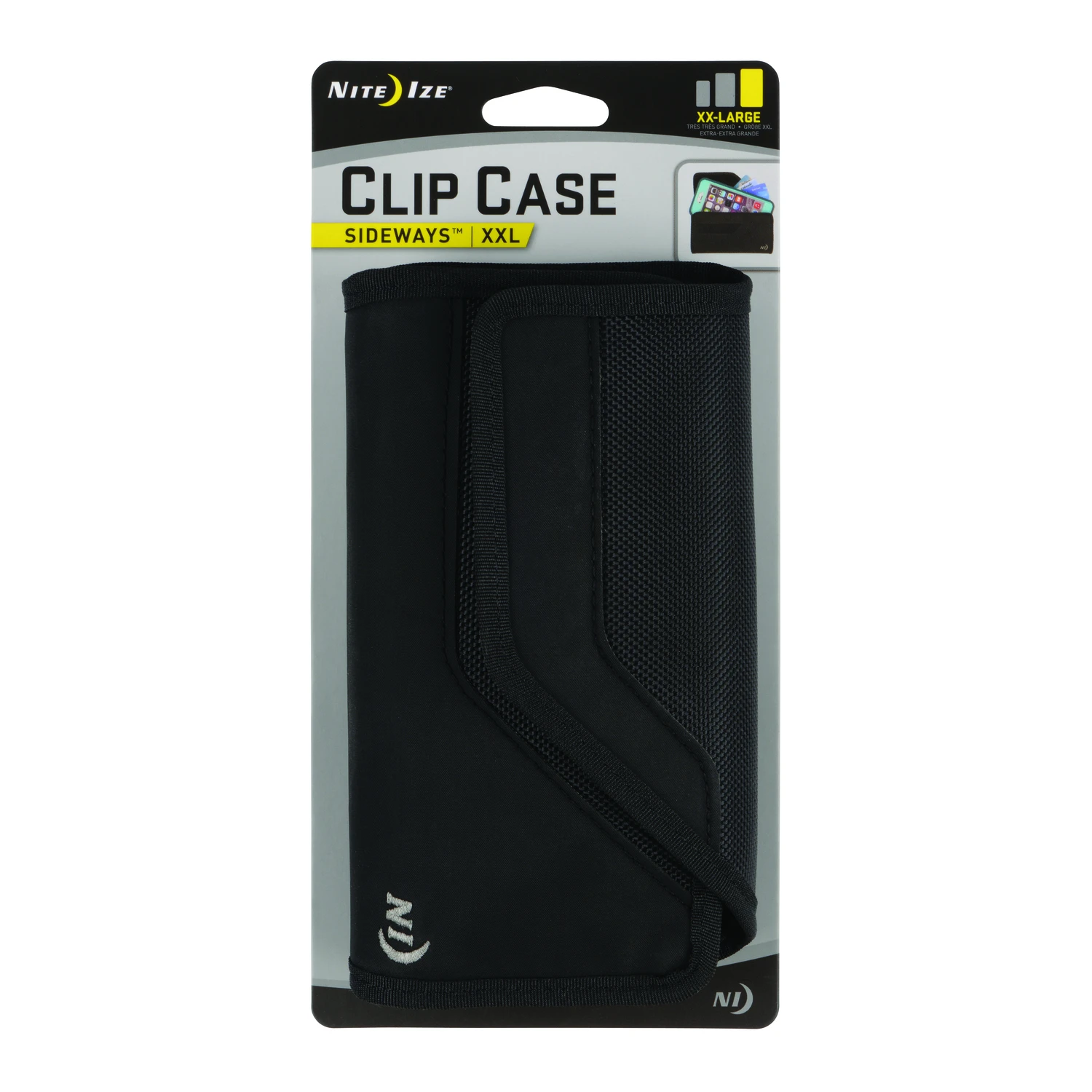 Universal Sideways Phone Clip Case, Black,2XL