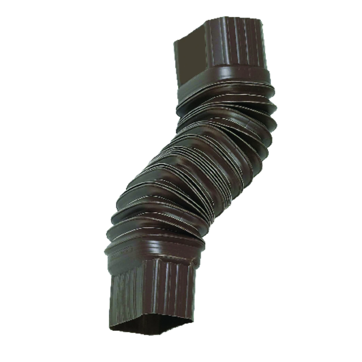 Gutter Flex Elbow, Brown, 2 x 3 In.
