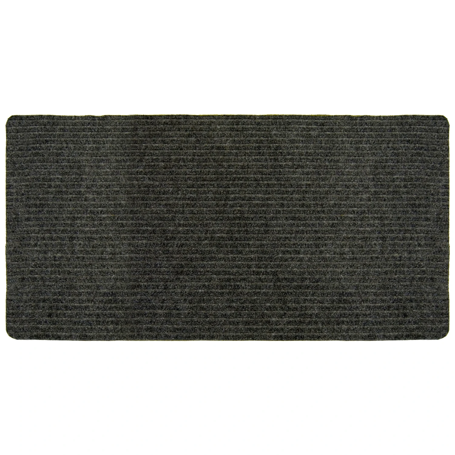 Carpet Runner, Concord, Charcoal Polypropylene, 2 x 5-Ft.