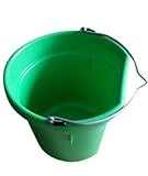 Utility Bucket, Flat Sided, Lime Green Resin, 20-Qts.