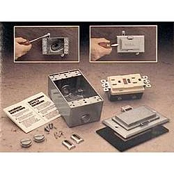 Weatherproof 5874-5 Single Gang Gfci Outlet Kit In Gray