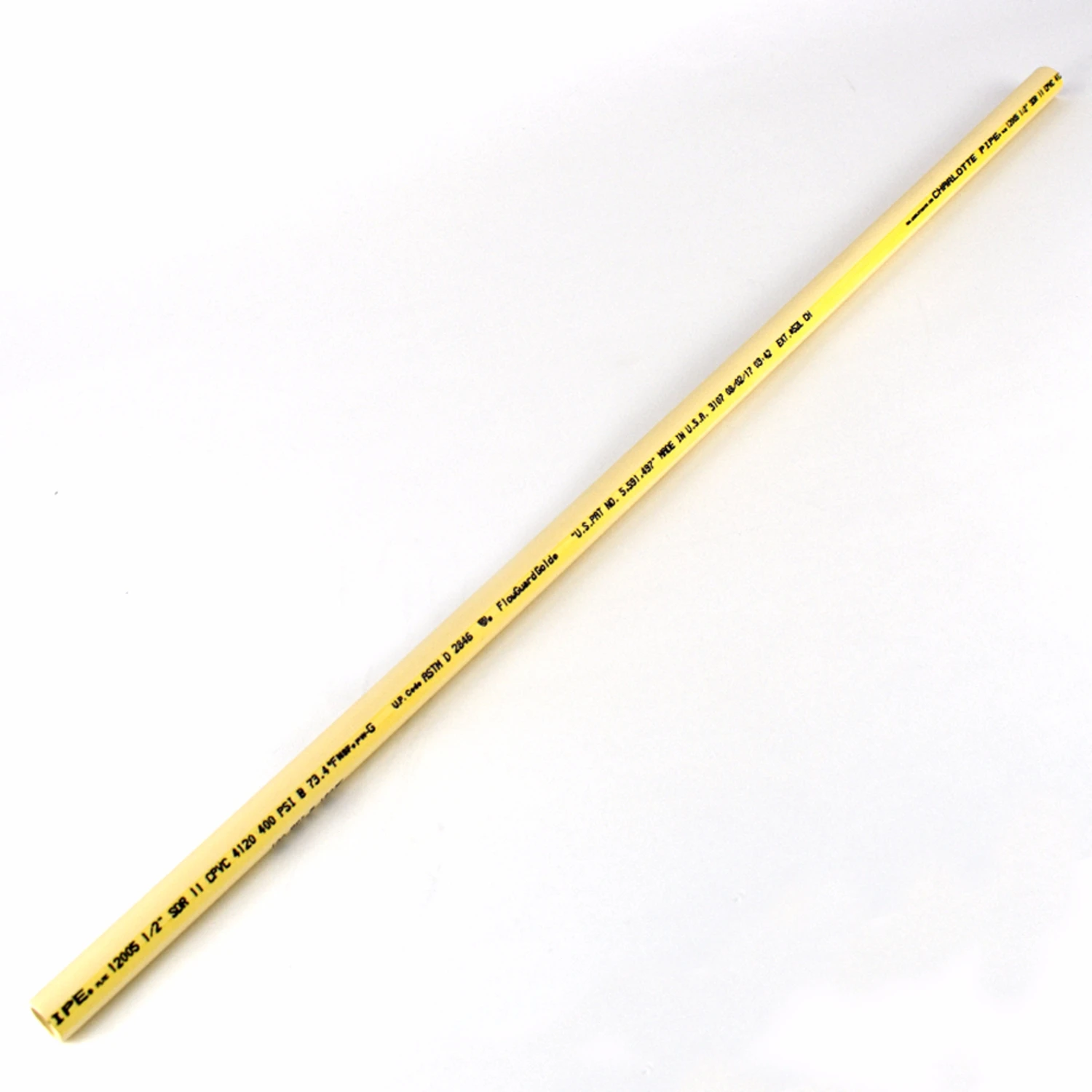 CTS CPVC Water Pipe, 1/2-In. x 2-Ft. x 5/8-In. O.D.