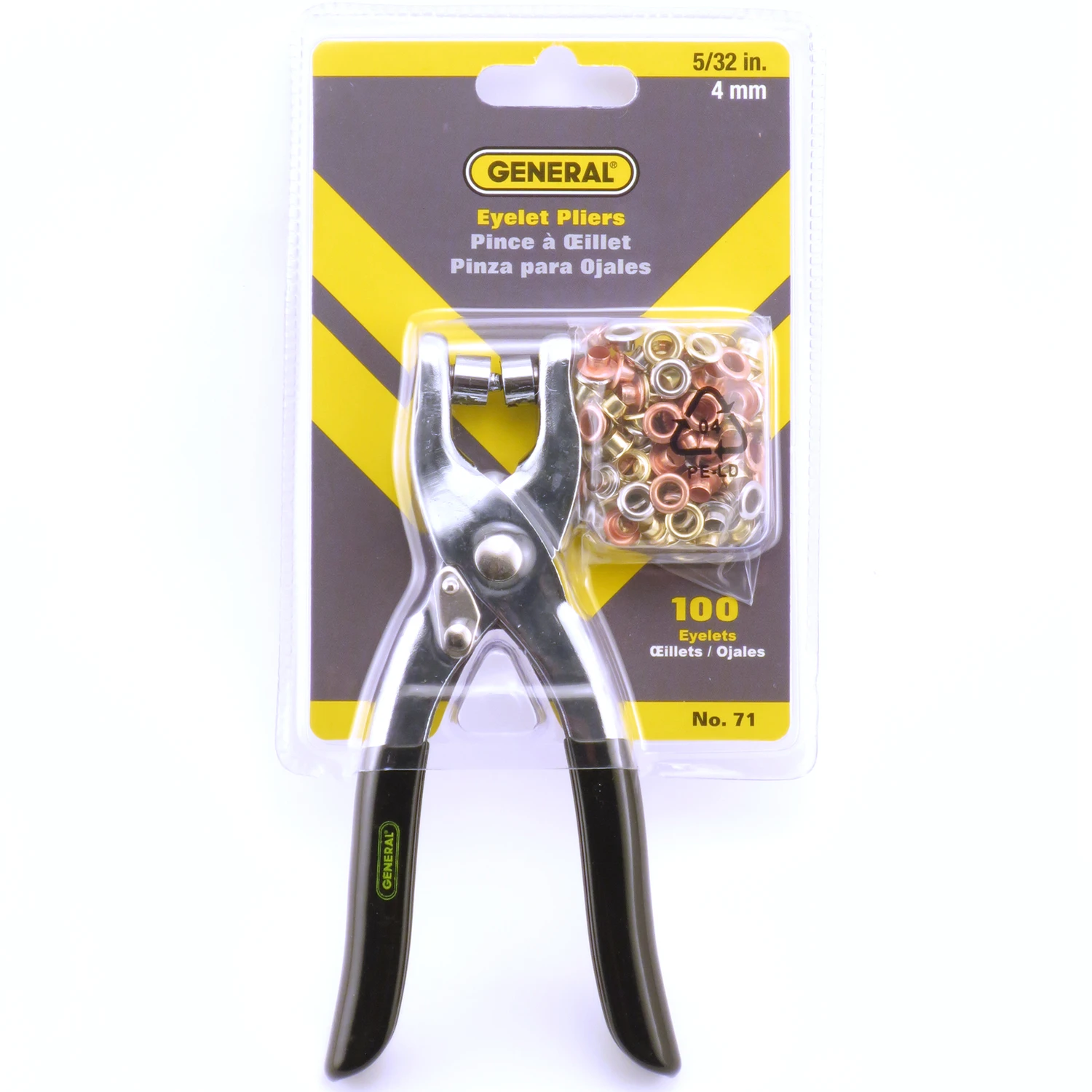 Eyelet Setting Pliers, Includes 100-Pc. Eyelets